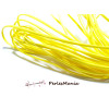 5 m CORDON  simili cuir ref 324 JAUNE  2 par 1mm, DIY