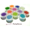 12 BOITES REMPLIES DE MICROBILLES EFFET CAVIAR H22  pour nail art, scrapbooking, DIY
