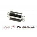 10 SET DE FERMOIRS  MAGNETIQUES AIMANTES Cylindre  16mm argent PLATINE P027