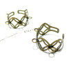 5 supports de bague multi anneaux entrelacs ref 2M6336 bronze