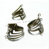5 supports de bague art deco multi anneaux BRONZE ref 2561 QUALITE LAITON