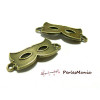 Apprêt bijoux 10 pendentif connecteurs masque ref 190 Bronze
