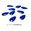 20 SEQUINS EMAILLES FORME GOUTTE D'EAU 21mm BLEU NUIT A052, DIY