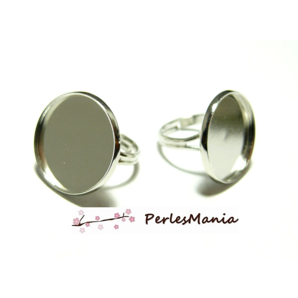 2 bagues double fine 20mm ARGENT VIF ref 22282, DIY