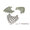 Connecteurs Chandelier Multi 23.5mm, Métal finition Argent Antique