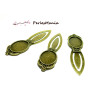 1 SUPPORT MARQUE PAGE ARTY 18 par 25 mm Bronze H118401 pour cabochon, DIY