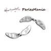 4 PERLES INTERCALAIRES AILES ANGES LIBELLULE 35 par 13mm ARGENT VIF ( S1181140 )