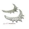 Accessoire bijoux: 2 grands multi connecteur Ethnique P366 Vieil argent