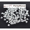 Lot d'environ 200 Embouts Fermoirs à plier Cache Noeud ARGENT PLATINE S1115006 pour chaine bille 1.5