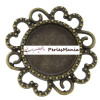 10 pendentifs CONNECTEUR ARTY FLEUR BRONZE ref241