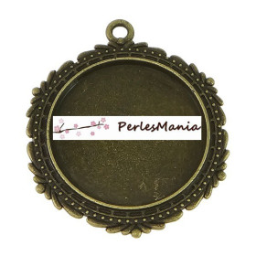 10 pendentifs CONNECTEUR ARTY VINTAGE BRONZE 30mm ref198