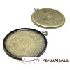 Supports de pendentif 25mm PLATEAU BRONZE