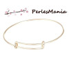 1 support bracelet jonc extensibles OR ROSE 22cm ( S1160389 )