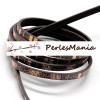Environ 1,2 mètre de cordon SIMILI CUIR 5 par 2MM H1020N