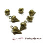 30 BRELOQUES PENDENTIFS BRONZE CORNET DE GLACE 3D 2K9604