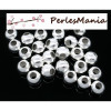 PAX 300 perles intercalaires passants 5mm ARGENT VIF S11871