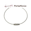 PAX 10 BRACELETS Rigides CABLES ARGENT 16cm S1156720