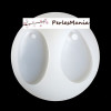 1 MOULE EN SILICONE pendentifs forme OVALE et GOUTTE utilisation FIMO RESINE S1181825