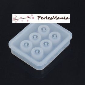 1 MOULE EN SILICONE 6 PERLES utilisation FIMO RESINE S1182745
