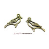10 pendentifs breloque l'oiseau ajouré ref 160 metal couleur BRONZE