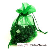 10 GRANDES pochettes organza VERT ( environ 20 par 30cm ) H405