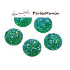 PAX 20 cabochons plat druzy, drusy ronds 12mm S1179020