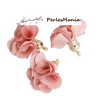 Pax: 10 pompons breloque passementière DORE DANSEUSE ROSE S1185214
