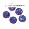 PAX 20 cabochons plat druzy, drusy ronds 12mm S1179021