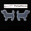 1 MOULE EN SILICONE pendentif MOULE EN SILICONE CHIEN 47x38mm POUR CREATIONS FIMO RESINE ( S1181280 )