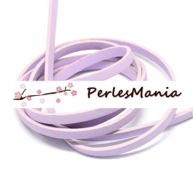 Environ 1,2 mètre de Cordon Simili Cuir LILAS 5mm H11901C