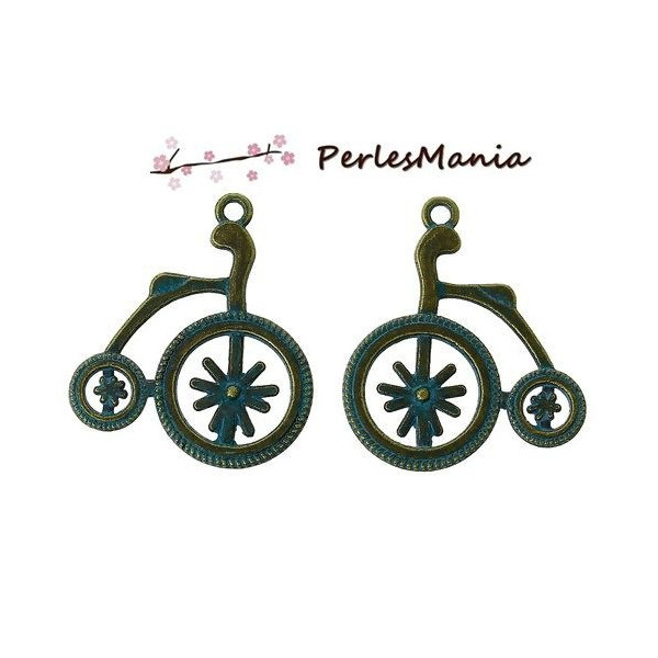 pendentifs VELO PATINE ANCIENNE metal couleur Bronze