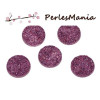 PAX 20 cabochons plat druzy, drusy ronds 12mm S1177543