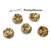 cabochons plat druzy, drusy ronds 10mm S1179958