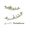 PAX: 10 pendentifs FAMILLE OISEAU sur Branche GRAND MODELE ARGENT ANTIQUE S1181738