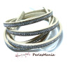 Environ 1,2 mètre de Cordon Simili Cuir avec STRASS 6.5mm H11102 BEIGE
