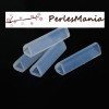 MOULE EN SILICONE, pendentif MOULE EN SILICONE TUBE TRIANGULAIRE 49x14mm, POUR CREATIONS FIMO RESINE