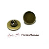 10 supports de broche PINS en 20mm BRONZE
