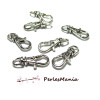 Fermoirs mousquetons porte clé qualité argent platine 22.8mm