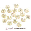 PAX 500 coupelles calottes caps filigrane DORE 12 par 3mm ref 59 , DIY