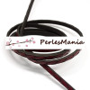 Environ 1,2 mètre de Cordon Simili Cuir 5mm H11908E ROUGE VIN