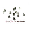 PAX: 160 coupelles embouts CYLINDRES POUR CORDON metal ARGENT ANTIQUE 2N7542
