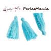 10 pompons breloque passementière BLEU 30mm 2PAX S1185421