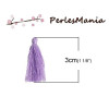 10 pompons breloque passementière VIOLET 30mm 2PAX S1185419