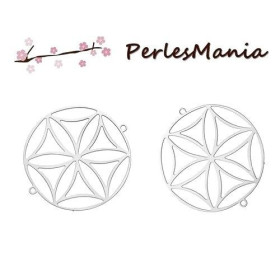 ESTAMPES FILIGRANE AJOUREES 30mm ACIER INOXYDABLE