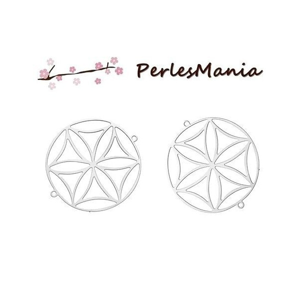 ESTAMPES FILIGRANE AJOUREES 30mm ACIER INOXYDABLE