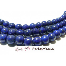 Perles rondes veritable lapis lazuli 4mm