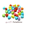 COEUR multicolores coloris aléatoire10 mm H11725, DIYm