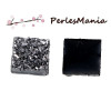 cabochons plat druzy, drusy CARRE 12mm S1178913 Matière : résine