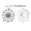 Pendentifs Multiconnecteur Dreamcatcher 34mm – Métal Vieil Argenté