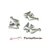 PAX 30 PENDENTIFS breloque OISEAU 18 par 14mm metal couleur ARGENT ANTIQUE S1181051